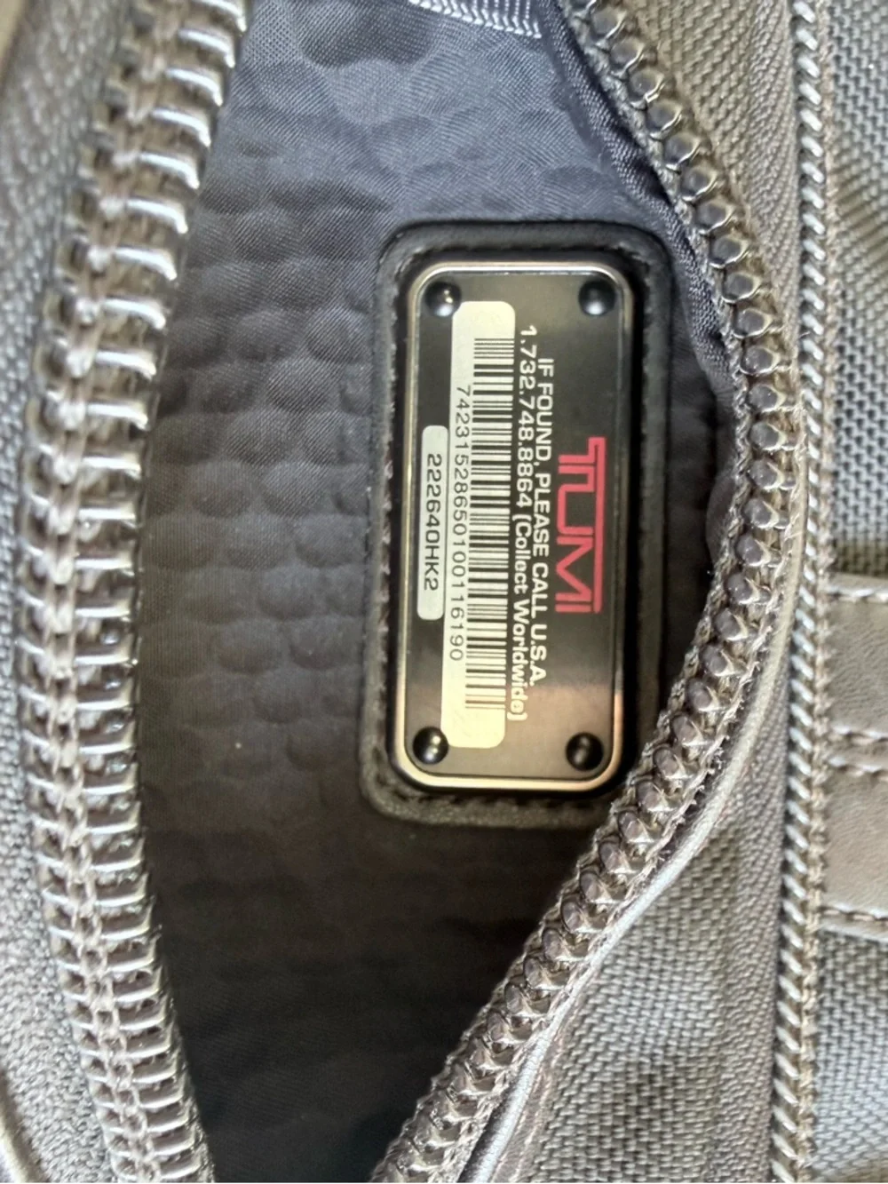 Tumi Black& Brown Medium Nylon & Leather Briefcase Messenger Bag